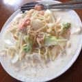 nypxsakipi's cooksnap of when they made ➏スモークサーモンとレタスのパスタ➏.