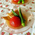 87ルグラン's cooksnap of when they made トマトとオクラの冷たいさっぱり煮物.