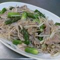 新美fam's cooksnap of when they made アスパラと豚肉の中華炒め.