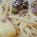 sgwyk's cooksnap of when they made じゃがいもと挽き肉の味噌パスタ.