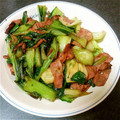 ほたるの49's cooksnap of when they made 簡単 青梗菜とブロックベーコンの中華炒煮.