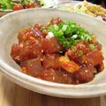 arare*'s cooksnap of when they made まぐろキムチユッケ.