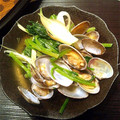 nishipin's cooksnap of when they made アサリとほうれん草のバター蒸し.