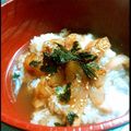 akane1125's cooksnap of when they made 特売の鯛刺身が高級鯛茶漬けに♪.