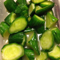 yamariho's cooksnap of when they made 夏のビールのお供に！きゅうりのわさび漬け.
