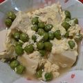 ♪sunny♪'s cooksnap of when they made えんどう豆高野豆腐の卵とじ.
