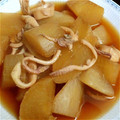 にけ☆★'s cooksnap of when they made 大根といかげその煮物.