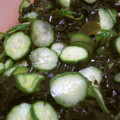 イタチのプー子's cooksnap of when they made キュウリとワカメの酢の物.