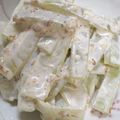 ★くるみ☆'s cooksnap of when they made うどのごまマヨ和え.