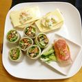 komutatata's cooksnap of when they made ポンわさde生ハムチーズ巻き.