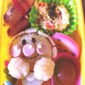 emimaman's cooksnap of when they made キャラ弁‐赤ちゃんアンパンマン.