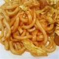 はりちゃん☆'s cooksnap of when they made ☆独りランチクリーミーなうどんナポリタン.