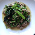 kayonyan's cooksnap of when they made ほうれん草と挽き肉のホロホロ炒め☆.