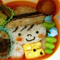 緑田グリ子's cooksnap of when they made 幼稚園キャラ弁☆バス遠足男の子.