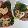 春月ママ's cooksnap of when they made ＊ダッフィーのおにぎり(キャラ弁)＊.