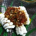 Yosaroh's cooksnap of when they made 鱧の湯引き 特製梅肉ソース.