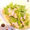 あゆみたろうさん's cooksnap of when they made 水菜とハムのパスタ☆包丁要らず.