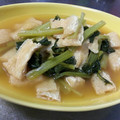 豆乳pudding's cooksnap of when they made 簡単★小松菜と油揚げの煮浸し.