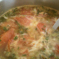 sinomori's cooksnap of when they made トマトとたまごのスープ.