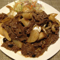 KYOHK's cooksnap of when they made 牛とカブの甘しょうが炒め.