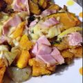 ポチ〜's cooksnap of when they made かぼちゃとじゃがいも☆チーズ焼き.