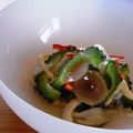 真さん's cooksnap of when they made ゴーヤーときのこのマリネ.