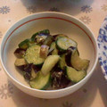 3mamakuma's cooksnap of when they made 辛子漬け風　茄子と胡瓜の酢醤油和え.
