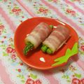 赤い電話's cooksnap of when they made お弁当♪アスパラベーコン巻き♪.
