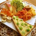 ルリナ's cooksnap of when they made ★チーズと枝豆の水玉模様のトースト★.