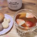 Blue。Rose。's cooksnap of when they made ほっこり～(*´╰╯`*)♬*苺の紅茶♡.