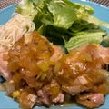 kokyu's cooksnap of when they made 簡単！揚げない鶏もも油淋鶏（ネギソース）.