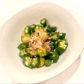 悠LOVE航's cooksnap of when they made オクラのおかか和え.