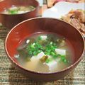イベ長's cooksnap of when they made 豆腐とワカメの普通のお味噌汁.