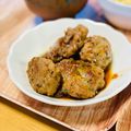 西＊絵子's cooksnap of when they made 豚ミンチと大葉のつくね♪甘辛タレがからむ.