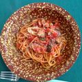 テレサ大好きtakarinSAMA's cooksnap of when they made ナス＆トマト＆ツナのスパゲッティー.