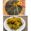 horseland's cooksnap of when they made 簡単やでかぼちゃ切り方包丁一本でOK.