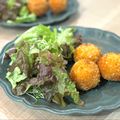 たべものにっき　tabemono's cooksnap of when they made ポテトコロッケ【チーズ入り】.
