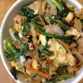 ミルクボール's cooksnap of when they made ゴーヤのかわりに春菊でチャンプルー.