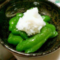 akomanman's cooksnap of when they made 素揚げピーマンのおろし和え.