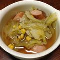 にゃあにゃ55's cooksnap of when they made 春キャベツとソーセージのらくちんスープ.