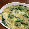 YUKIKI☆'s cooksnap of when they made 余った水菜！ふわふわシャキシャキ卵とじ☆.