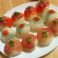 和泉ひろ's cooksnap of when they made ✿コロコロ可愛い✿てまり寿司✿.