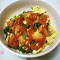 snow14's cooksnap of when they made たまごとトマトのオリーブ炒め.