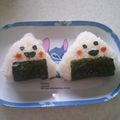 翔舞ママ's cooksnap of when they made 簡単♪おにぎりくん〈キャラ弁〉.