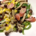 mayuryu's cooksnap of when they made しめじとピーマンの醤油チーズ炒め☆.
