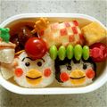 レシュリ's cooksnap of when they made キャラ弁 はなかっぱ ももかっぱちゃん.