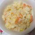 らさは's cooksnap of when they made 鮭と玉葱のにんにくバター炒飯.