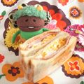 みなみんくっきんぐ's cooksnap of when they made 朝の定番ベーコンエッグサンド.