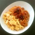 ロイザイル's cooksnap of when they made ふわふわ卵のナポリタン.