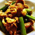 スマイルみータン's cooksnap of when they made ヘルシー！茹で豚とにんにくの茎のごまあえ.